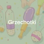 Colorful handmade musical rattles made from plastic bottles, rice, and beads, playful and bright, children's craft activity, fun and creative atmosphere, illustrative style.