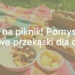 A colorful picnic blanket with healthy snacks for kids, including millet porridge with dried fruits and thyme pancake rolls, outdoors on a sunny day, vibrant and inviting.