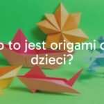 Colorful origami animals and shapes like a boat, airplane, and jumping frog made from folded paper, bright and cheerful style, playful and creative vibe.