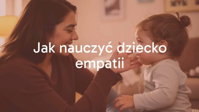 A mother teaching her child empathy, warm colors, cozy home setting, gentle and nurturing atmosphere, realistic.