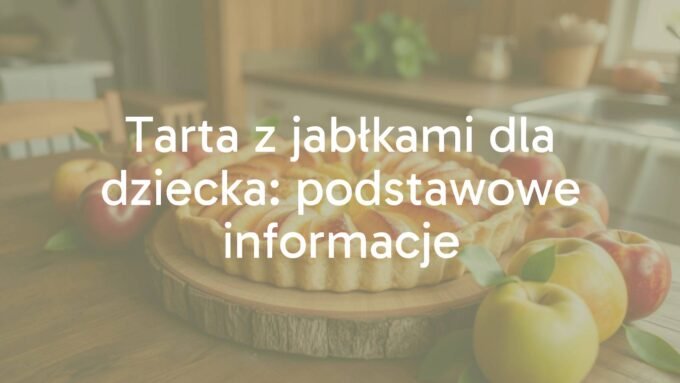 Homemade apple tart on a wooden table, fresh apples, warm and inviting, child-friendly, rustic kitchen setting, soft natural light, appetizing.