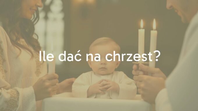 A baptism ceremony scene with a baby dressed in white, godparents holding candles, soft golden light, realistic and solemn atmosphere.