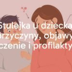 Illustration of a worried parent and child with a medical diagram of phimosis, soft colors, educational tone.