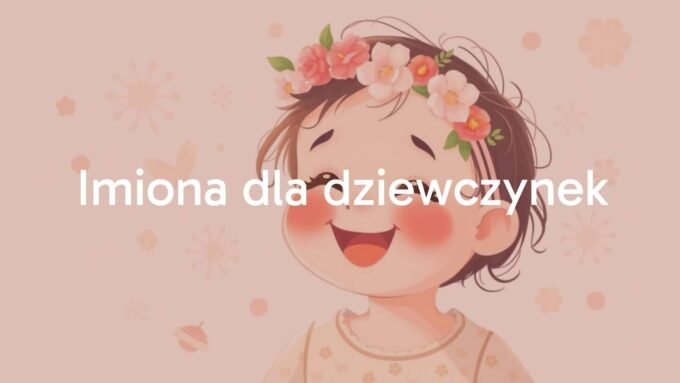 A joyful baby girl with a floral headband, surrounded by floating name tags with different girl names, soft pastel colors, warm and gentle lighting, illustrative style.