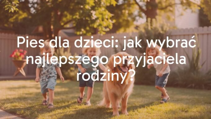 A happy family with a friendly golden retriever in a sunny backyard, children playing with the dog, warm and joyful atmosphere, realistic.