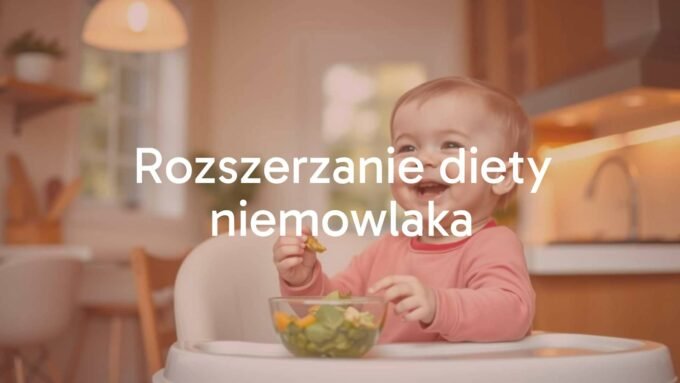 Happy baby eating mashed vegetables, high chair, soft lighting, warm and inviting kitchen, realistic.