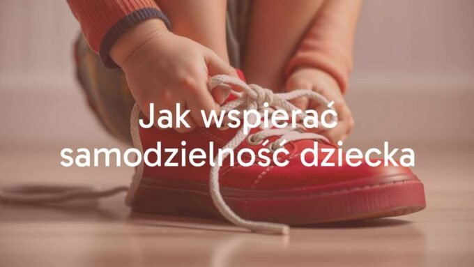 A child tying their shoelaces independently, warm and encouraging atmosphere, soft lighting, realistic style.