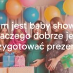 Joyful baby shower celebration with gifts, balloons, and a smiling pregnant woman surrounded by friends, bright colors, festive atmosphere, realistic.