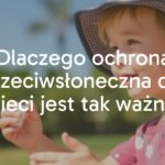 A child with sunscreen applied, playing under the sun, wearing a hat and UV-protective clothing, realistic style.