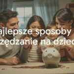 A happy family saving money together, home environment, piggy bank, coins, realistic.