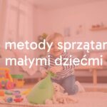 Happy toddler helping with cleaning, colorful toys neatly arranged, bright and cozy living room, natural light, cheerful atmosphere, realistic style.
